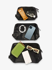 Water Resistant Zip Pouch Set (3 Pieces)